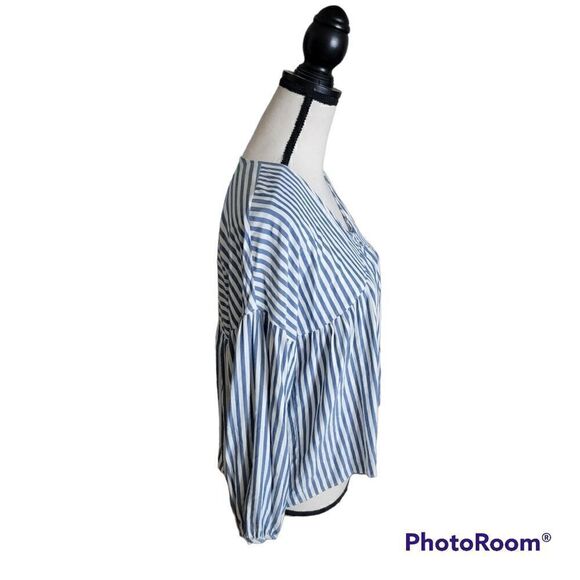 Madewell Monterey Striped Top with Balloon Sleeve. Size S. - Picture 3 of 10